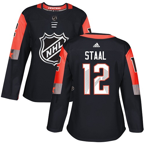 Adidas Minnesota Wild #12 Eric Staal Black 2018 All-Star Central Division Authentic Women Stitched NHL Jersey